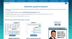 Desktop Screenshot of calendriergratuit.fr