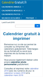 Mobile Screenshot of calendriergratuit.fr